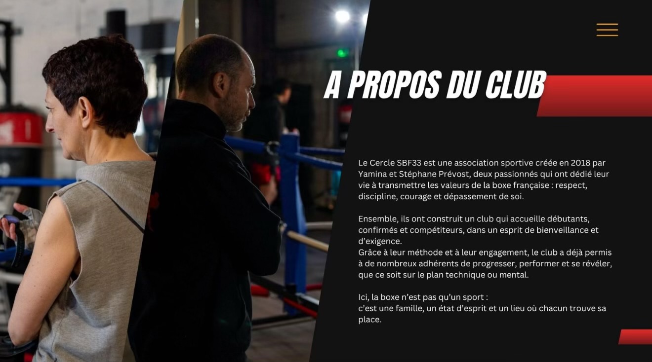 À propos du Cercle SBF33, créé par Yamina et Stéphane Prévost